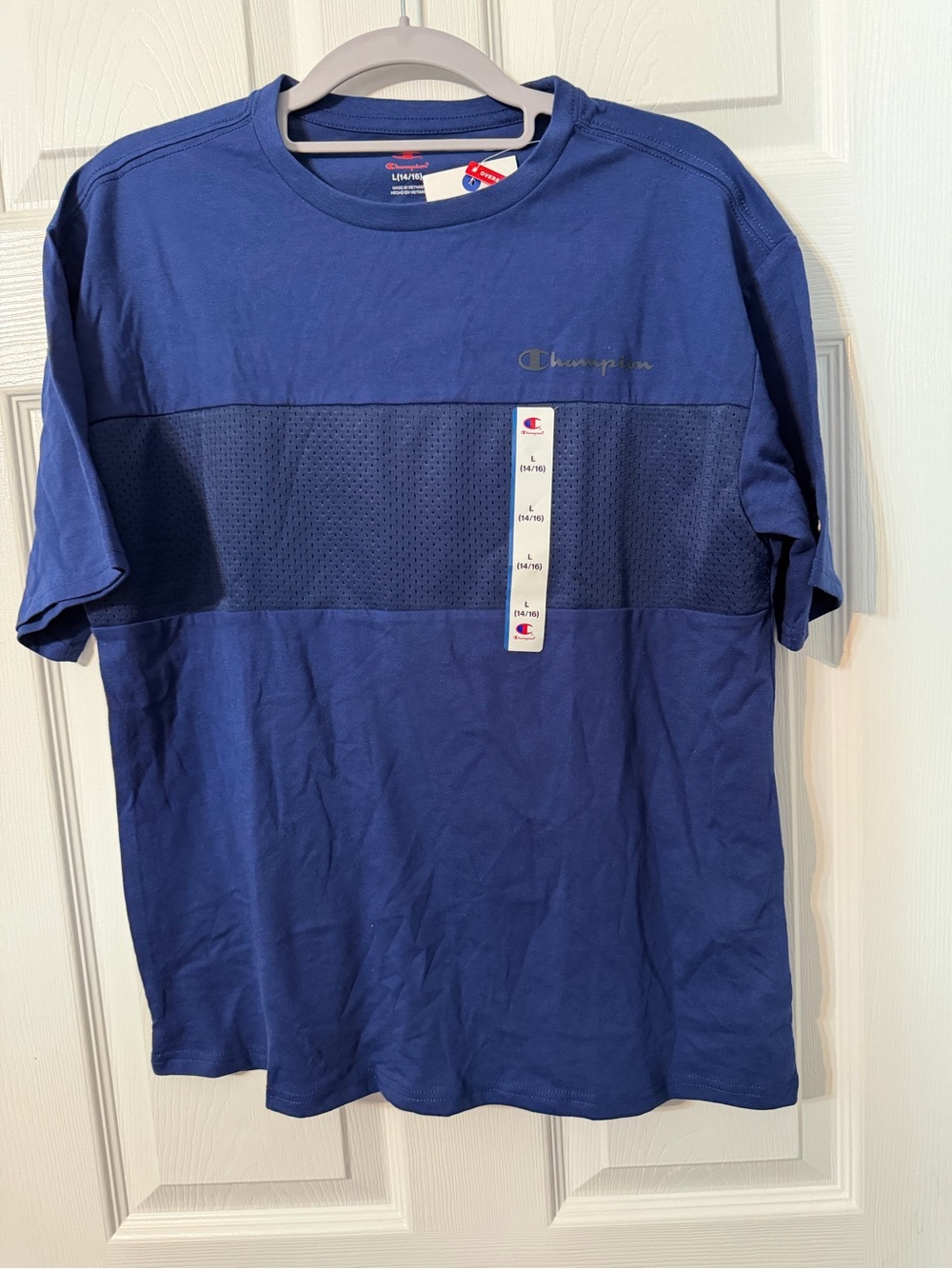 Champion Kids Short Sleeve Crewneck T-Shirt in Royal Blue